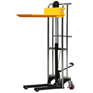 Professional Strong and Sturdy Hand Lift Mini Manual Hydraulic Tire Stacker Forklift
